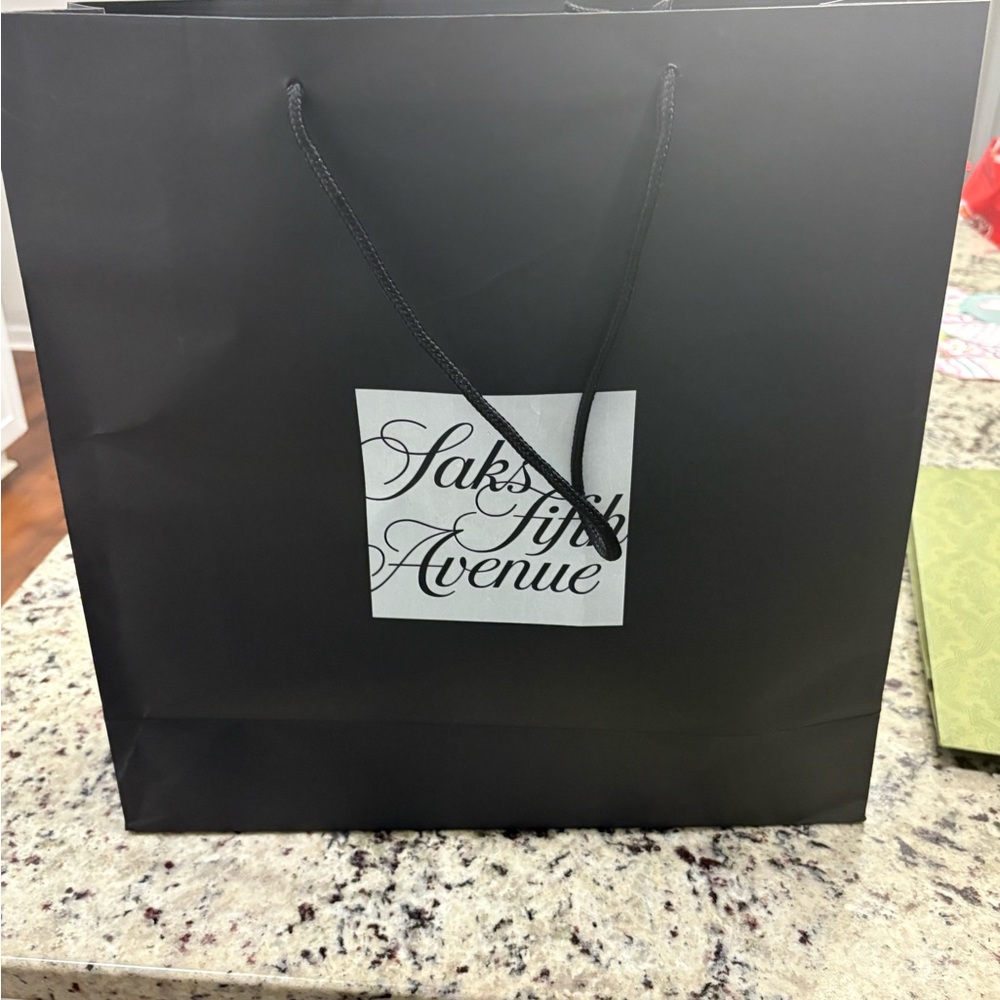 Saks Fifth Avenue Black Shopping Bag